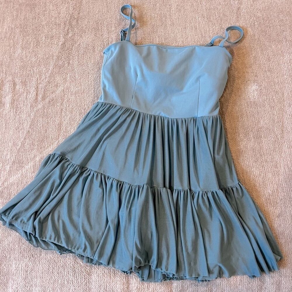 Blogilates Women's Ballerina Active Dress Teal Size S Coquette Ballerinacore - Picture 3 of 6